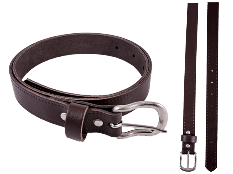(image for) 1" Brown English Real Leather Belt Size XL